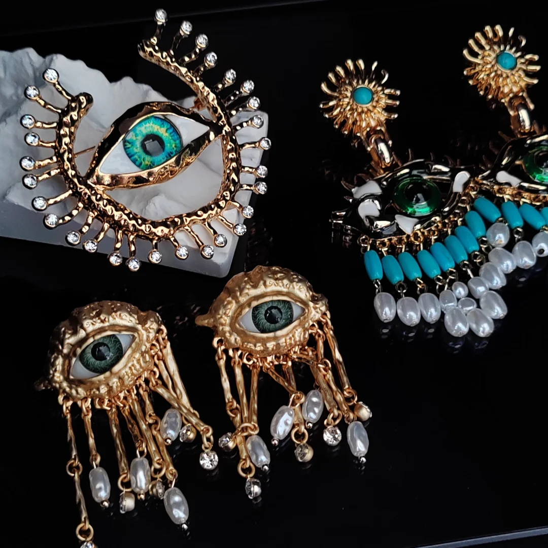 Evil Eye Tassel earrings - Image 12