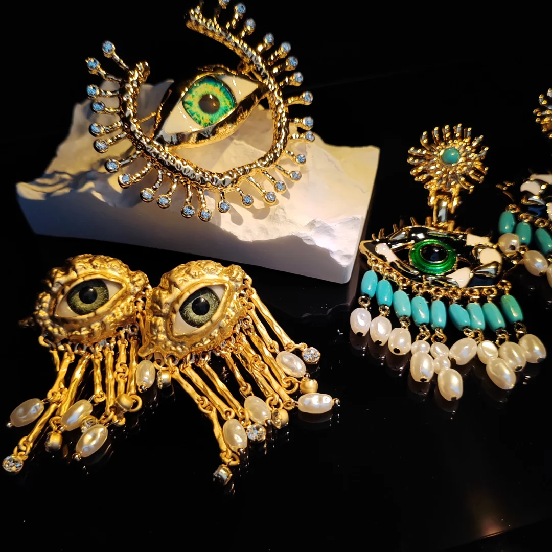 Evil Eye Beaded earrings - Image 5