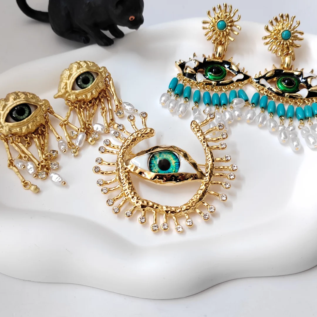 Evil Eye Beaded earrings - Image 7
