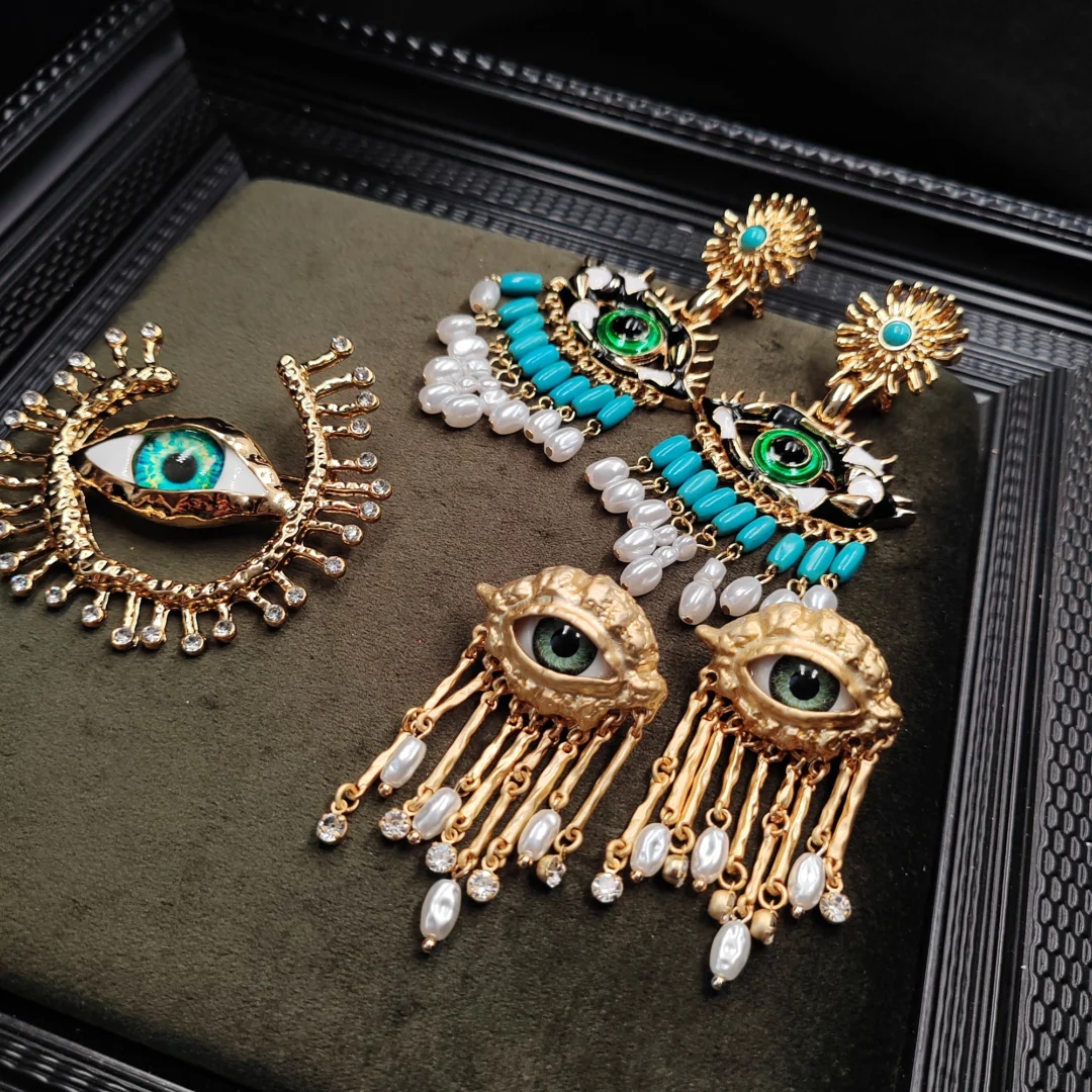 Evil Eye Beaded earrings - Image 11