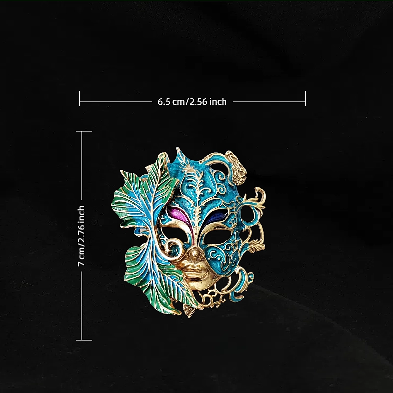 Mask Court Brooch