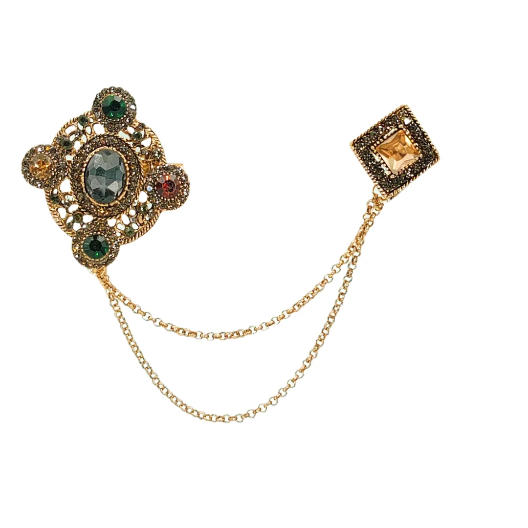 Baroque Chain Brooch