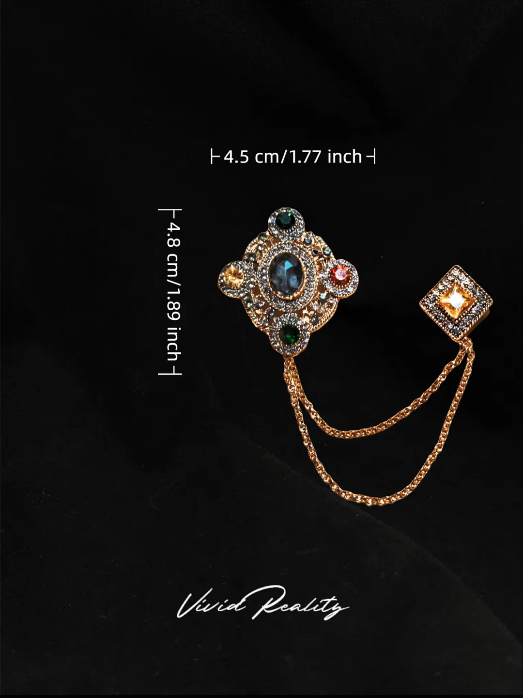 Baroque Chain Brooch - Image 5